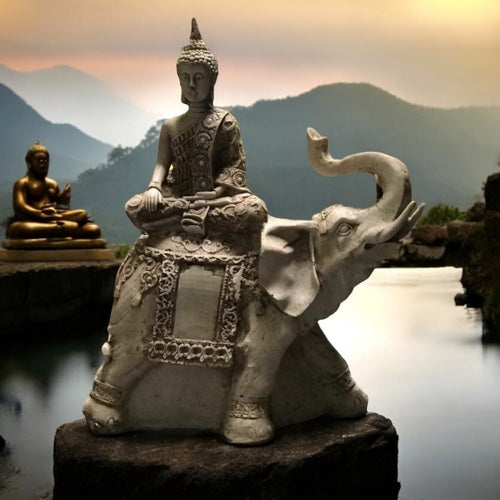 Elefante Con Indio 57cm