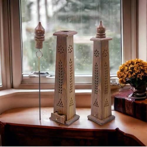 Torre Porta Sahumerio Madera