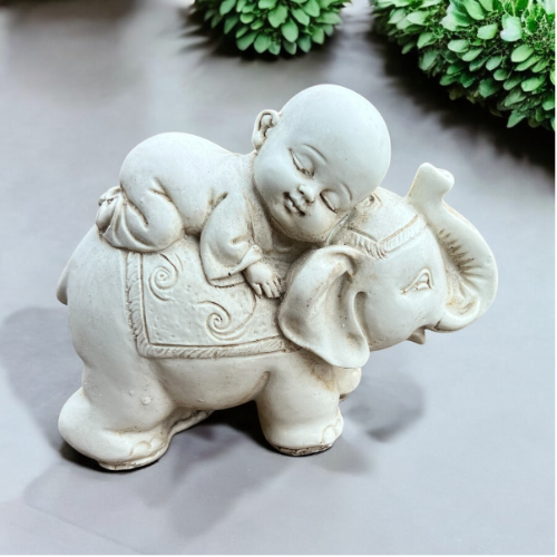 Mini Monje con Elefante