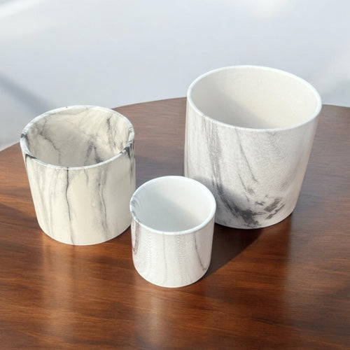 Maceta Marmol Set x3 cod 089